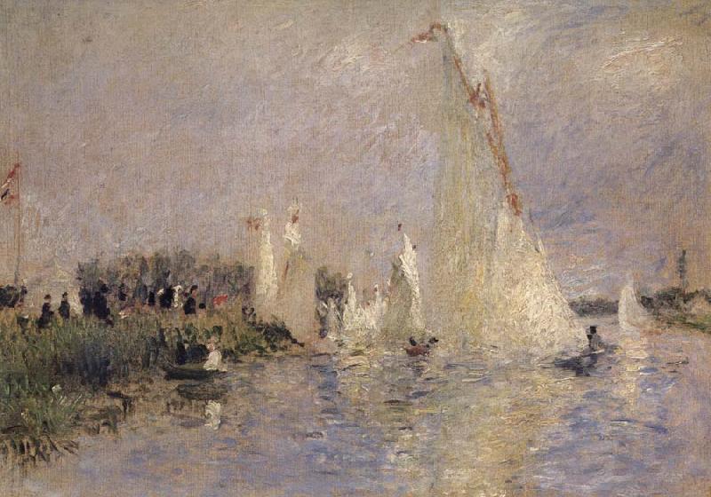 Pierre-Auguste Renoir Regates a Argenteuil oil painting image